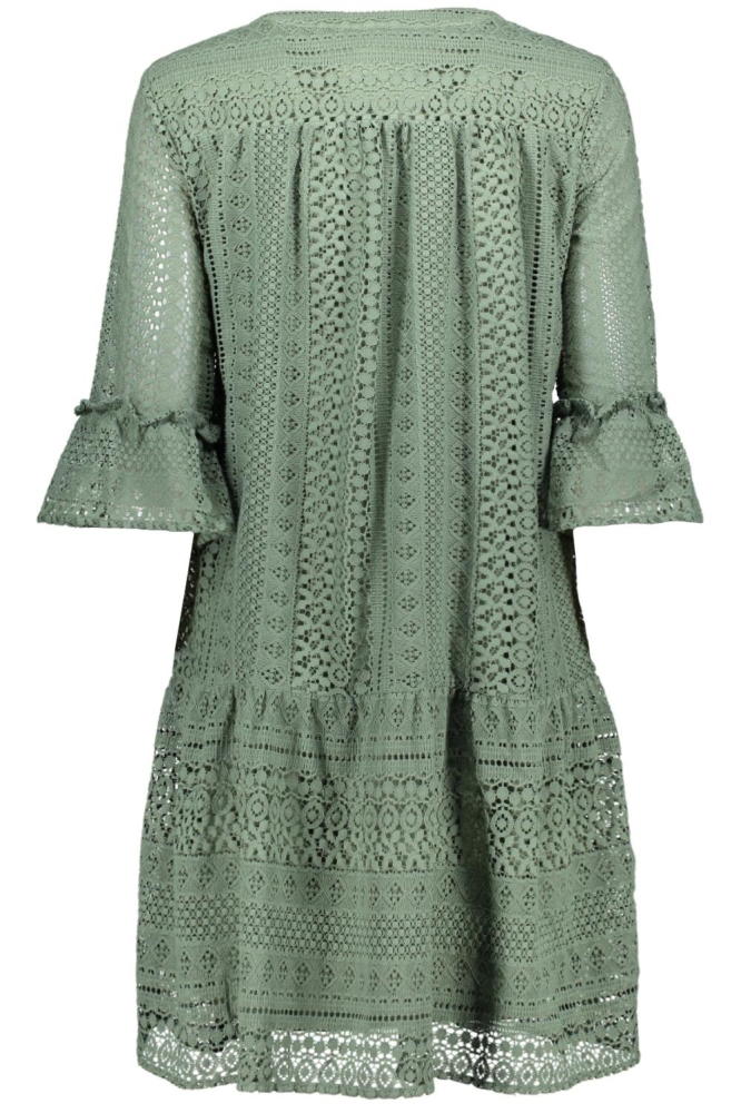 VMHONEY LACE 3/4 V-NECK TUNIC WVN G 10275875 LAUREL WREATH/ORIGINAL LACE